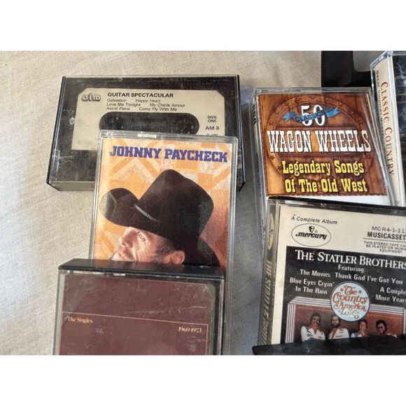 Classic Country 1970's/80's Cassette Tape Collection w/ Case, George Jones - Picture 11 of 14